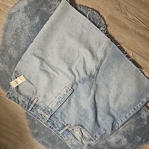 Light blue mini denim